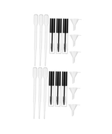 FOYTOKI 1 Set Mascara Tube Lip Balm Containers Eyelash Funnel Mascara Bottle Liquid Eyeliner Tube Abs