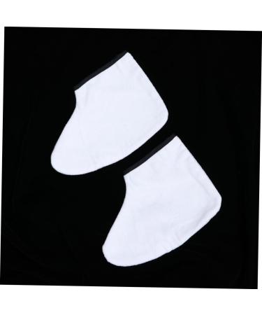 FOMIYES 1 Pair Wax Foot Spa Wax Foot Mask Paraffin Feet Socks Paraffin Foot Covers Wax Foot Wrap Paraffin Foot Liners Feet Spa Cover Wax Foot Dip Wax Mittens Foot Wax White Moisturiser - Buy Online on SooperMarket.com