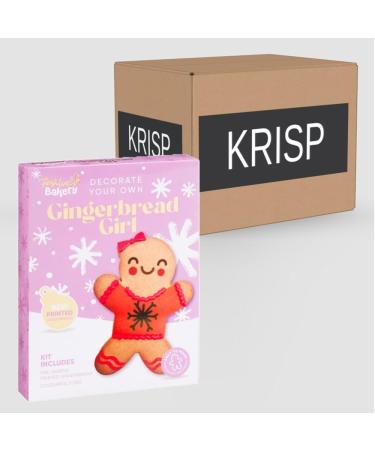 1 x 115g Gingebread Girl Kit Candy Decoration Icing Pre-Baked Cookie Biscuit Christmas Snack Stocking Filler - Buy Online on SooperMarket.com