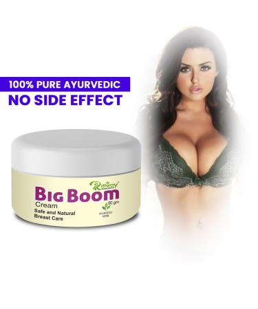 Riffway Big Boom Natural Herbal Breast Cream - Uplifts & Enhances Women's Bust Growth (50GM) - Ideal for Uneven Body Shape - Buy Online on SooperMarket.com