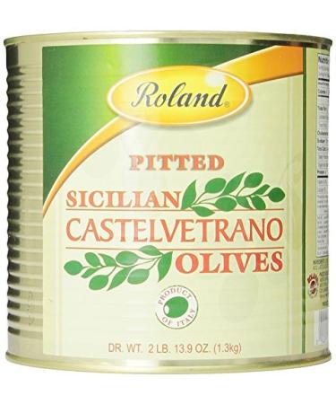 Roland Sicilian Castelvetrano Olives Pitted 13.9 Ounce by Roland