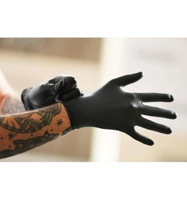 Shamrock Black Latex Examination Gloves (Medium) - Powder Free | Shop Now - Buy Online on SooperMarket.com
