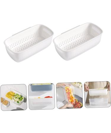 2pcs Double Layer Drainer Basket Multifunction Breakfast Basket - Buy Online on SooperMarket.com