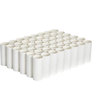 48 Pack Cardboard Tubes for Crafts, Empty Toilet Paper Rolls (1.6 x 4 Inches) - DIY Projects for Classroom - White - Buy Online on SooperMarket.com