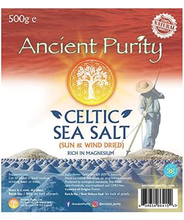 Celtic Sea Salt 500g - Natural Grey Salt (Magnesium Rich) for Heart Health - Buy Online on SooperMarket.com