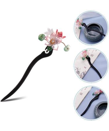 minkissy Hair Stick Wood Chinese Hair Chopsticks Vintage Flower Hairpin Chignon Pin Hair Accessories for Women Lady - Buy Online on SooperMarket.com