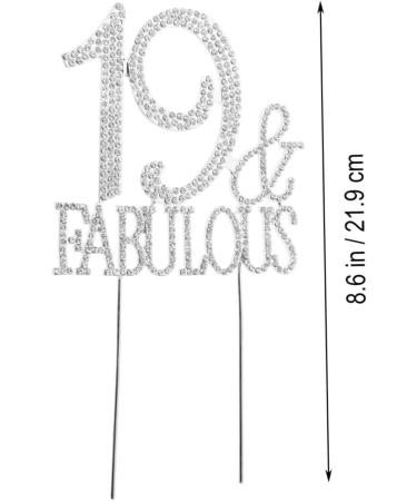 ibasenice 3pcs 19 60 Cupcake Toppers Cocktail Picks Birthday Cupcake Picks Birthday Cake Pick Cupcake Toothpick Dessert Toppers Crystal Birthday Appetizer Picks Big Crown Bride Cute - Buy Online on SooperMarket.com
