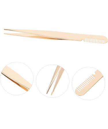 minkissy Eyelash Tweezers Lashing Tweezers Eyelash Applicator Eye Lash Tweezers with Comb Tweezers for Lash Extensions Lash Tool Metal Eyelash Clamp Tweezers Beauty Tools Beauty Accessories - Buy Online on SooperMarket.com