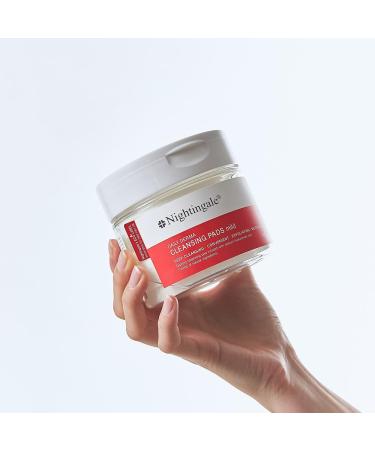 Nightingale Daily Derma Cleansing Pads | Exfoliating Makeup Remover for Waterproof Makeup | Vegan & Hypoallergenic Korean Skin Care with Hyaluronic Acid - Buy Online on SooperMarket.com