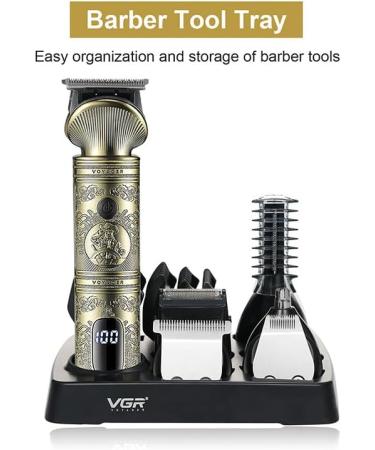 Bestauty 6 in 1 Beard Trimmer Kit for Men - Professional Hair Clipper with T-Blade, Cordless & Rechargeable - Ideal for Nose, Body & Facial Grooming - LED Display & Zero Gapped Design - Golden - Buy Online on SooperMarket.com