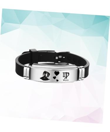 PACKOVE Couples Bracelets Friendship Bracelets Mens Bracelet Stainless Steel Bracelet Twelve Constellations Bracelet Stainless Steel Bangle Couple Bracelet Miss Wristband Fashion - Buy Online on SooperMarket.com