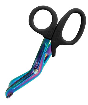 Prestige Medical 5.5 Nurse Utility Scissor (Rainbow Finish/Black) Rainbow Finish / Black 5.5