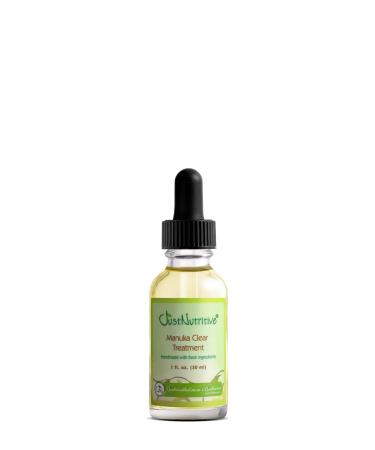 Just Nutritive Manuka Acne Clear Treatment | Natural Acne Treatment For Men and Women | No Salicylic Acid | For Sensitive to All Skin Types | Gluten Free Face Treatment 1 Fl Oz