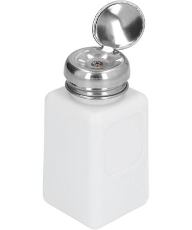 Haofy Press-Type Dispenser Pump with 200ml Capacity Featuring an ESD Static Stainless Steel Lid for Dispensing Acetone IPA Solvent Oil Press Type Dispenser Pump with (White) - Buy Online on SooperMarket.com