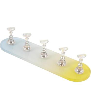 minkissy 5 Sets Nail Practice Holder Nail Display for Nail Painting Decorative Nail Racks Training Nail Display Beauty Nail Stands Nail Practice Stand Gold and Silver Plastic Storage Box - Buy Online on SooperMarket.com