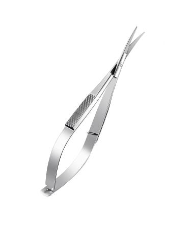 DARENYI Cuticle Scissors Professional Stainless Steel Curved Cuticle Scissors for Eyebrow Eyelash Pedicure Cuticle Nose Hair Beard Eyebrows