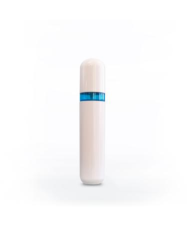 Eurow Shatter-Proof Travel Bottle with Pump & Airtight Lid 100ml/3.4oz White & Blue