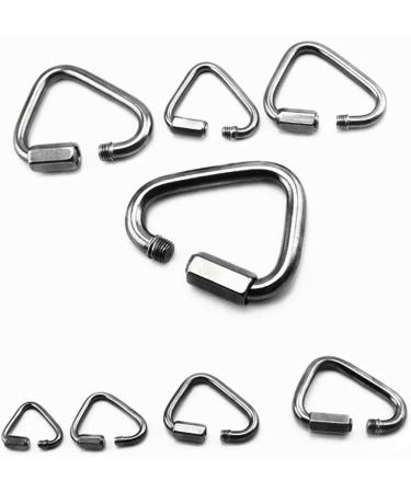 Long Buy 2Pcs 316 Stainless Steel Delta Quick Link 5/32"(4mm) - 3/8"(10mm) Marine Grade Triangle M5 3/16" - Buy Online on SooperMarket.com