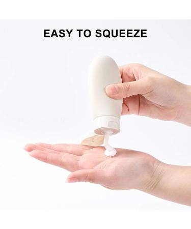 Silicone Base Travel Bottles Set - 3 PCS Leakproof Empty Shampoo & Lotion Containers for Trips & Home Use - Buy Online on SooperMarket.com