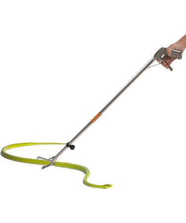 Foldable Self Lockable Stainless Steel Reptile Grabber Snake Tong Snake Catcher Stick Rattlesnake Catcher Grabber Pick-up Handling Tool Snake Tong Foldable Reptile Grabber Catcher Handling Too - Buy Online on SooperMarket.com