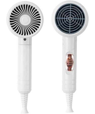 Buyter Blue-Ray Folding Compact Travel Blow Dryer Professional Salon Ionic Low Noise Hair Dryer 3 Heat Settings (White) - Buy Online on SooperMarket.com