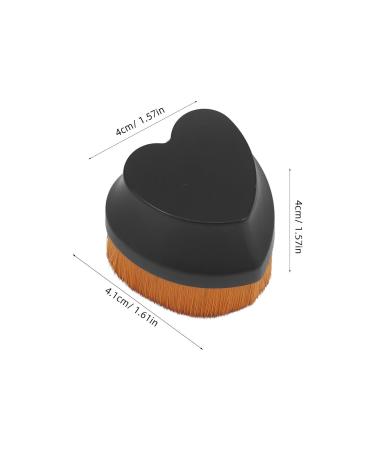 Buy Foundation Brush for Liquid Makeup | Heart Shaped Blending & Buffing Tool for Flawless Finish - Ideal for Self Tanner & Mineral Powder - Buy Online on SooperMarket.com