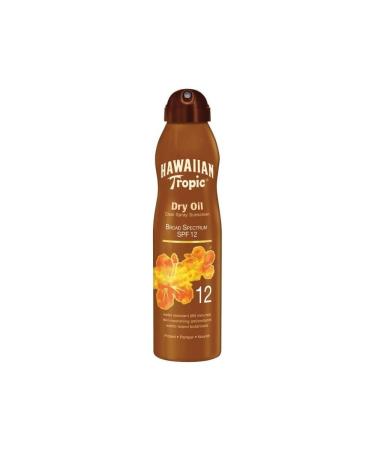 PACK OF 4 - Hawaiian Tropic Dry Oil Clear Spray Sunscreen SPF 12 6.0 FL OZ