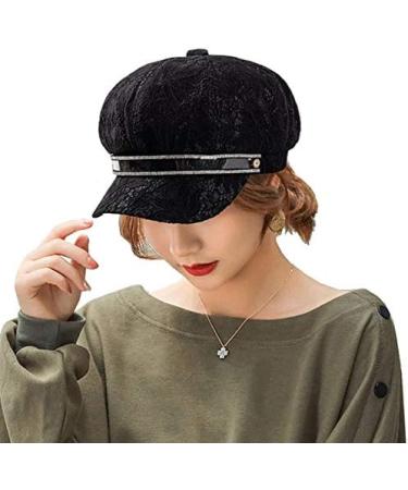 Danse Jupe Women's Black Newsboy Cap for Fall/Winter - Stylish and Functional Artist Hat - Buy Online on SooperMarket.com