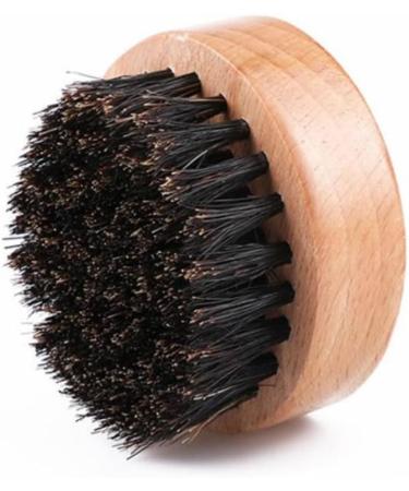 Beavorty 3-Pack Portable Beard Brushes & Round Hairbrush for Men | Soft Travel Hairbrush for Dense Beards | Brown & Black 5.8x5.8x5.4cm - Buy Online on SooperMarket.com
