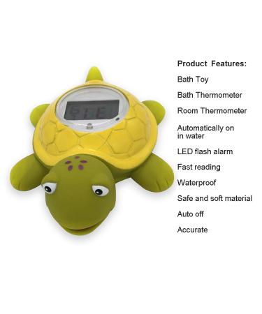 Digital Bath Thermometer & Room Thermometer - BPA Free, Waterproof, Floating Baby Turtle Toy - Buy Online on SooperMarket.com