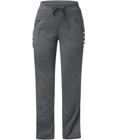 WILLBEST Womens Activewear Trousers Straight Leg Yoga Pants with Drawstring Soft Tracksuit Bottoms Gym Running Jogger Causal Work Lounge Sweatpants 970-djufh-d-grey 4XL - Buy Online on SooperMarket.com
