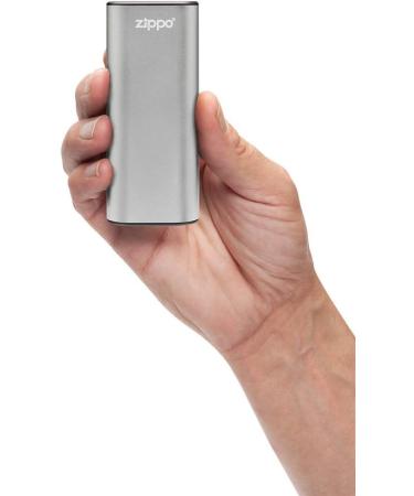 Zippo Silver HeatBank 6 Rechargeable Hand Warmer - Stay Warm on the Go! - Buy Online on SooperMarket.com
