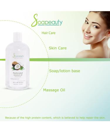 Organic Fractionated Coconut Oil 2lbs | 100% Natural for Face, Skin, Hair | Perfect for Essential Oils and Soap Making - Buy Online on SooperMarket.com