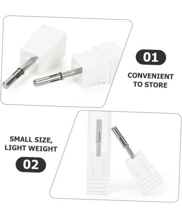 minkissy Acrylic Nails Trim Drill Bit Spas Nail Drill Shank Nail Shank for Women Nail Shank for Nail Drill Small Grinding Head Metal Nail Shaft Core Women's Nail Supplies Tungsten Steel - Buy Online on SooperMarket.com