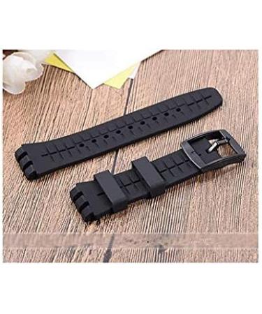 SYBL 8 Pack Rubber Watch Band Loops - Replacement Silicone Strap Keeper Rings (Black) | 12mm-26mm - Buy Online on SooperMarket.com