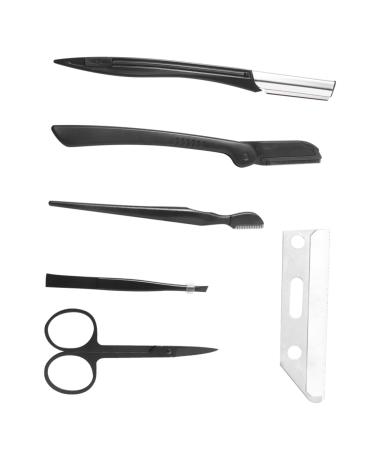 Didiseaon Nose Hair 1 Set Eyebrow Comb Beard Kits Eyeborw Eyebrow Razor Eyeborw Comb Facial Shaver Eyeborw Eye Brow Shaping Kit Eyebrow Shaper Stainless Steel