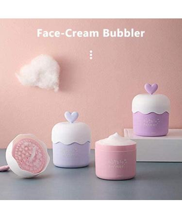 Foam Bubble Maker Cleanser Foamer Cup for Delicate and Smooth Facial Cleansing Cute Skin Care Tools (purple) - Buy Online on SooperMarket.com