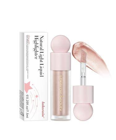 Liquid Highlighter Cream Highlighter Natural Light Face Body Glow Makeup Face Brightens Liquid Highlighter Festival Party MakeUp ( # 03 1PCS) # 03 1 G (1 Pack)