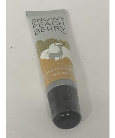 Bath and Body Works Shimmer Lip Gloss Snowy Peach Berry .47 Ounce