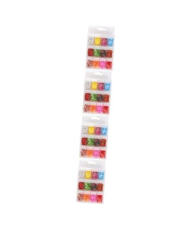 Healeved 48 Boxes Nail Art Accessories Lip Gloss Lipgloss Nail Accessories Nail Decorations for Nail Art Mini Decor Clay Nail Charms Nail Fruit Slices Nail Art Decorations Nail Art Slices 14.2X8.8X2.5CMx4pcs Assorted Colorx4pcs