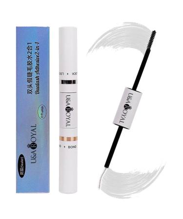 U&A ROYAL Lash Bond and Seal Cluster Lash Glue Individual Lashes Glue for DIY Lash Extensions Long Retention Strong Hold 48-72 Hours Waterproof Lash Bond for Lash Clusters(5ml+5ml)