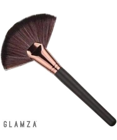 Glamza Face Makeup Fan Brush Large Black/Gold - Buy Online on SooperMarket.com