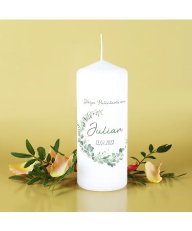Striefchen Sponsor Candle - Personalized Gifts for Sponsors | Eucalyptus Wreath | International Shipping - Buy Online on SooperMarket.com