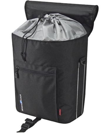 KLICKfix Bicycle Bag Cita GTA Black/Silver Pannier Bag - 16x30x35 cm | International Shipping Available - Buy Online on SooperMarket.com