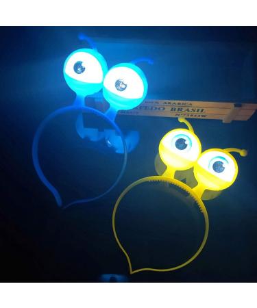 STOBOK 4pcs LED Light Up Eyeball Headbands - Alien Eyes Halloween & Christmas Party Favors - Random Color - Buy Online on SooperMarket.com