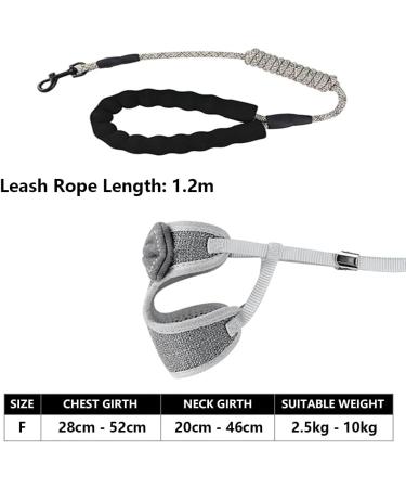 Escape Proof Cat Harness and Lead Set - Adjustable Soft Vest with Breathable Mesh and Cute Bow Design | 45 inch Leash | Gray, for Small to Medium Cats (2.5kg - 10kg) - Buy Online on SooperMarket.com