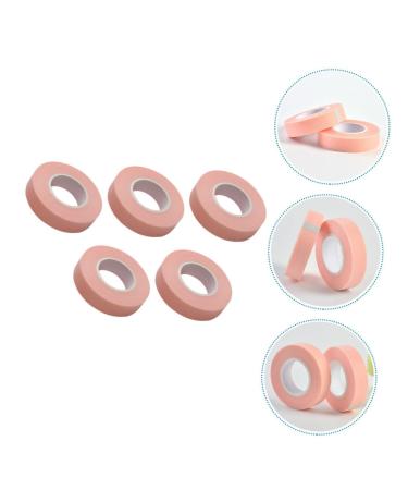 Healeved 5 Rolls Eyelash Tape - Pink Adhesive Fabric for Grafting & Beauty Salon Supplies | 900x1.1cm - Buy Online on SooperMarket.com