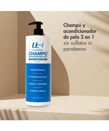 LuxHair Nourishing Shampoo for Natural and Synthetic Hair Colour Protection for Human Hair Wigs or Hair Prostheses | Brown and Dark | 1L | - Buy Online on SooperMarket.com