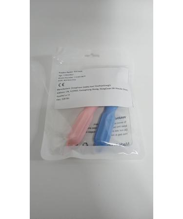 CLdy Baby Biting Toys - 2 BPA-Free Silicone Teething Rings for Babies 3 Months+ - Soft & Stimulating Toothbrush Aid in Blue & Pink - Buy Online on SooperMarket.com
