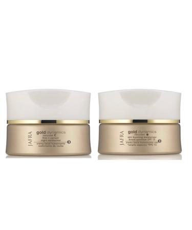 Shop JAFRA Gold Dynamics Skin Boosting Moisturizer & Firm + Correct Night Moisturizer - Broad Spectrum SPF 15 for Radiant Skin | International Shipping Available - Buy Online on SooperMarket.com
